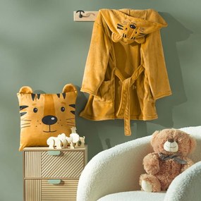 Zamatový detský vankúšik 40x40 cm Tigry – douceur d'intérieur