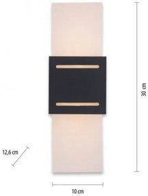 Paul Neuhaus 9007-13 - Nástenné svietidlo ORMA 1xG9/40W/230V čierna