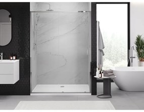 Mexen Exo, posuvné dvere do otvoru 140x200 cm, 6mm číre sklo, chrómový profil, 8151-140-000-01-00