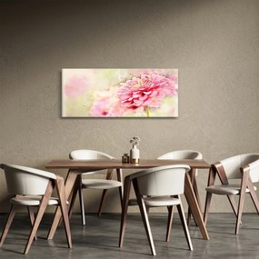 Obraz - Ružový kvet, aquarel (120x50 cm)