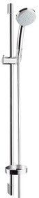 Hansgrohe Croma 100, set sprchovej hlavice, 9 l/min, 4 prúdy, tyče 0,90 m a hadice, chrómová, HAN-27653000