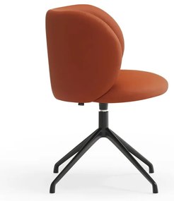 Oranžové čalúnené jedálenské kreslo Mogi – Teulat