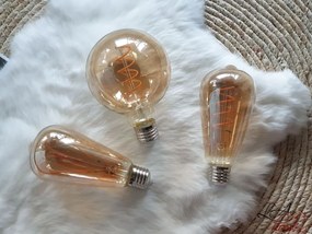 Žiarovka Antique LED Bulb Spiral - Ø 9 * 14 cm E27 / 3W