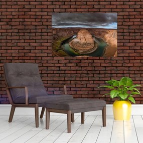 Obraz jazera v útese (90x60 cm)