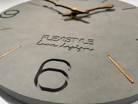 Dekorstudio Moderné drevené hodiny EKO Branch sivé 30cm