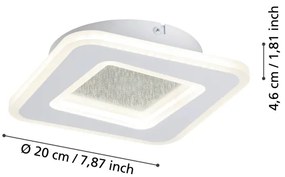 Eglo 901233 - LED Nástenné svietidlo MACCHIONI LED/12W/230V 4000K biela