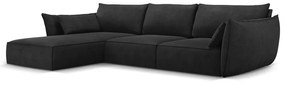 Tmavosivá rohová pohovka (ľavý roh) Vanda - Mazzini Sofas