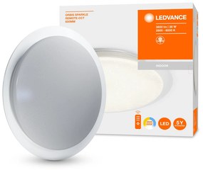 LEDVANCE Nástenné / stropné LED svetlo ORBIS, 38W, teplá biela-studená biela, 60cm, okrúhle, hviezdna obloha