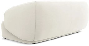 Biela zamatová pohovka 212 cm Moana – Makamii