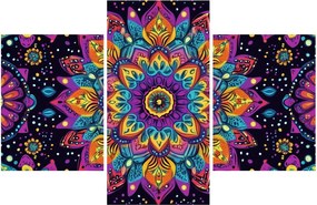Obraz - Kaleidoskopická mandala (90x60 cm)