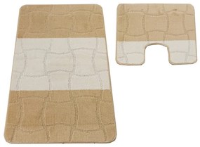 Sada kúpeľňových koberčekov Montana Sariyer XL Light Beige