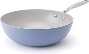 Elmich Nepriľnavá keramická panvica wok Zen Ø 28 cm – modrá