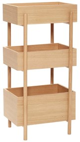 Konzolový stolík z dubového dreva v prírodnej farbe 34x43 cm Stack – Hübsch