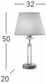 Kolarz 330.71.8C - Krištáľová stolná lampa IMPERIAL 1xE27/60W/230V zlatá/béžová