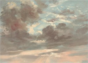 Sklenený obraz - John Constable, Cloud Study Stormy Sunset, reprodukcia (70x50 cm)