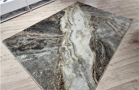 HU Hnedo-sivý moderný koberec Villa 847 Rozmer: 60x100 cm