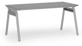 Kancelársky stôl PRIMO SIGMA, 1600 x 800 mm, sivá podnož, grafit