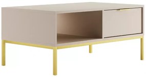 Konferenční stolek Austin 100 cm kašmír/zlatá