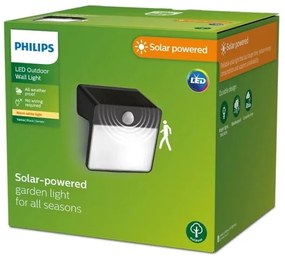 Philips - LED Solárne nástenné svietidlo so senzorom YARIXA LED/2,2W/3,7V IP44