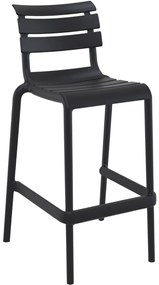 HELEN BAR 75 záhradná barová stolička black