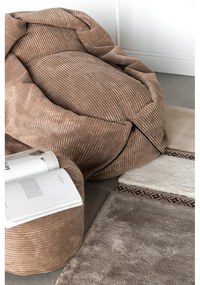 Svetlosivý detský sedací vak z textílie buklé Cocoon 120 – SLOWDOWN