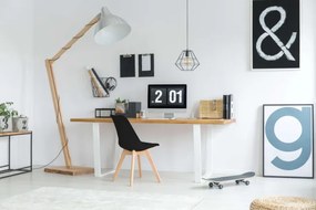 Jedálenská stolička NANTES hnedá / čierna