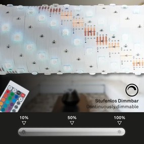 Brilo - LED RGB Stmievateľný pásik 6,6m LED/6W/USB + DO