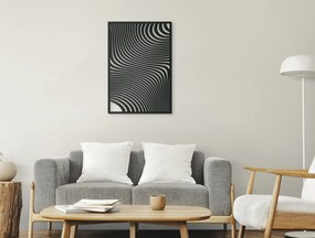 drevko Drevený obraz na stenu Konvergencie Rozmer obrazu: 44,5 x 30,5 cm, Farba dekorácie: Čierna