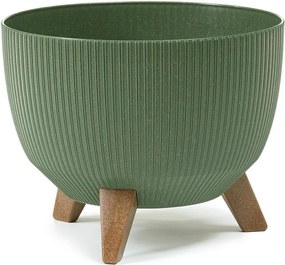 Květináč ROSA LINEA Eco Wood 29,2x18,3 cm zelený