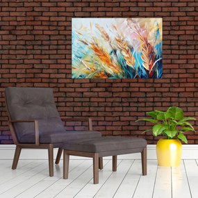 Obraz - Pšenica, abstrakcia (90x60 cm)