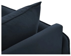 Tmavomodrá zamatová leňoška (ľavý roh) Vienna – Cosmopolitan Design