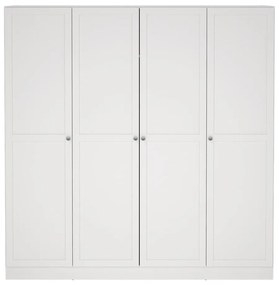 Biela šatníková skriňa 195,5x200 cm Billund – Tvilum