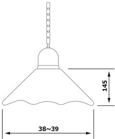 Sapho, TRAPANI svietidlo E27 40W, 230V, keramické tienitko, chróm, MC011C