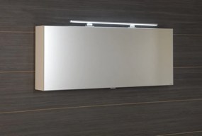 Sapho Sapho, CLOE galérka s LED osvetlením, 120x50x18cm, biela, CE120-0030