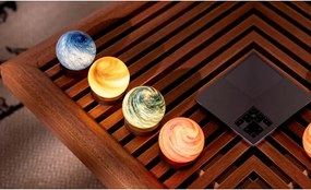 Tmavo prírodná svetelná dekorácia na USB ø 12 cm Galaxy Breeze – Gingko