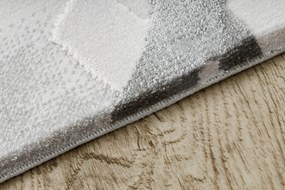 Dywany Łuszczów HRUBÝ KOBEREC DO OBÝVAČKY 80x300 GEOMETRICKÝ #AT4484