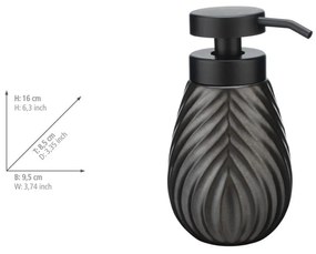 Antracitový keramický dávkovač mydla 330 ml Idro – Wenko