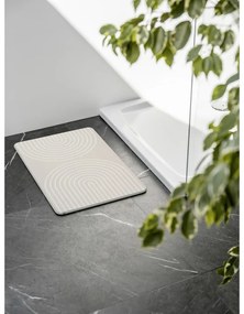 Béžová kúpeľňová predložka z kremeliny 39x60 cm Nazca – Wenko