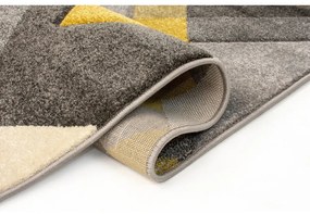Sivo-žltý koberec Flair Rugs Nimbus, 120 × 170 cm