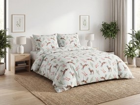 Bavlnené obliečky ROXY NOEL svetlozelené Rozmer obliečky: 80 x 80 cm | 135 x 200 cm