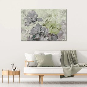 Gario Obraz na plátne Akvarel so zelenými kvetmi Rozmery: 60 x 40 cm