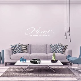 Sablio Samolepka na stenu: nápis Home - 90x29 cm
