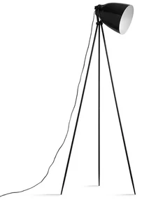 Čierna kovová stojacia lampa CINDA TYP 5