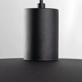 Luster na lanku ASTRA 1xE27/15W/230V pr. 41 cm čierna