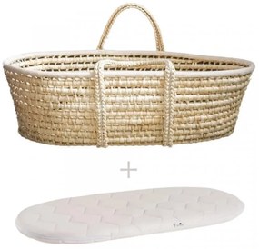 Ahojbaby Mojžišov košík pre bábätko Corn Natural + matrac Basic