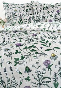 Francúzske obliečky mikroplyš Exclusive – Herbár svetlo sivý