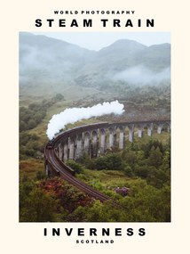 Fotografia Steam Train (Inverness, Scotland), (30 x 40 cm)