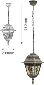 Outdoor luster Tiffany štýl Rabalux 8184 kolekcia MONACO IP43
