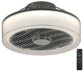Rabalux - LED Stmievateľné stropné svietidlo s ventilátorom LED/30W/230V + DO 6857