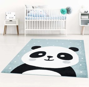 Dekorstudio Moderný koberec BUBBLE - Modrá panda Rozmer koberca: 160x225cm